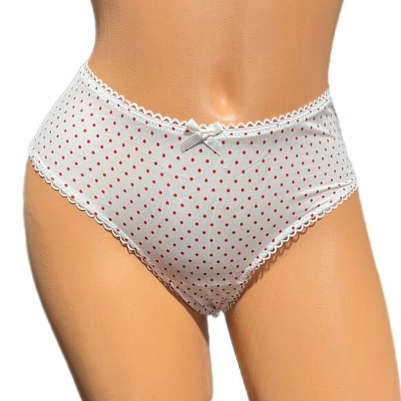Victorias Secret Very Sexy Bow Cutout open back cheeky panty Mini pin dots print - Picture 3 of 10